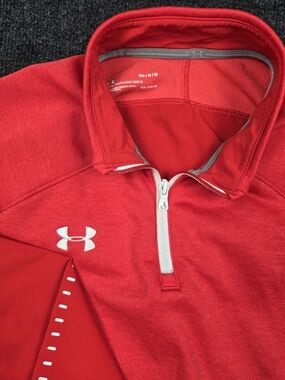 Under Armour Men’s Red Quarter-Zip Performance Pullover